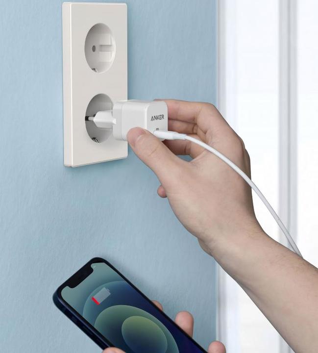 Actual product image Anker MOBILE CHARGER WALL POWERPORT/III 20W A2149G21 (20 W)