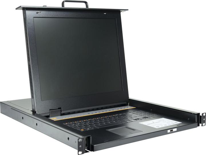 Intertech KVM 1708 LED 43.18cm 17 inch KVM switch 104 keyboard with touchpad 1280x1024 75Hz 8 port d-SUB i...