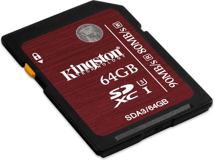 Produktbild Kingston SDXC Card 64GB, UHS-I, U3 (64 GB, SDXC, U3, UHS-I)