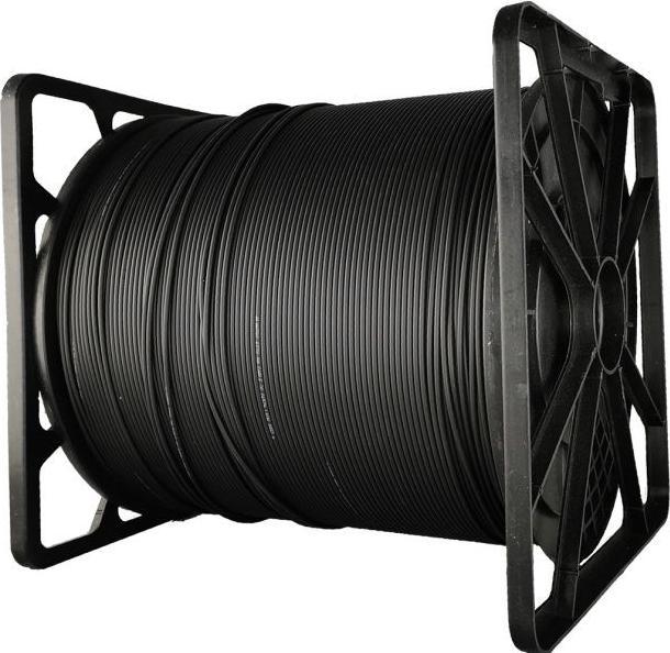 Image du produit Alantec Câble fibre optique OS2 FTTH plat SM 2J 9/125 LSOH blanc renforcé avec deux tiges en acier 1000m (1000 m)