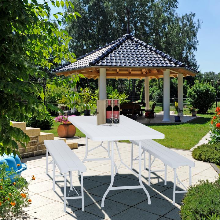 Immagine prodotto Relaxdays Tavolo-pieghevole da-giardino (180 cm)
