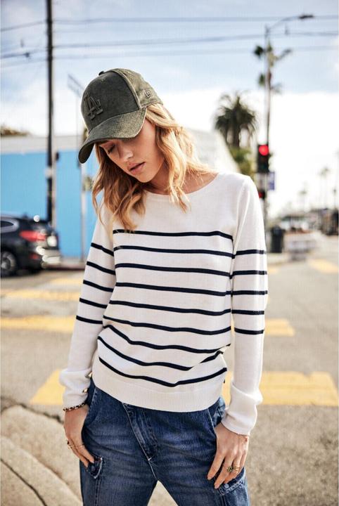 Freeman T. Porter gestreifter pullover, daen freean t porter lea (M)