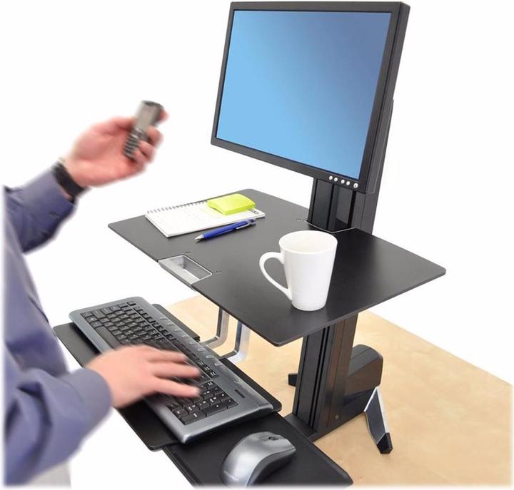Image du produit Ergotron desk stand, WORKFIT-S, Single LD, ajustable, 24 inch VESA + (24")