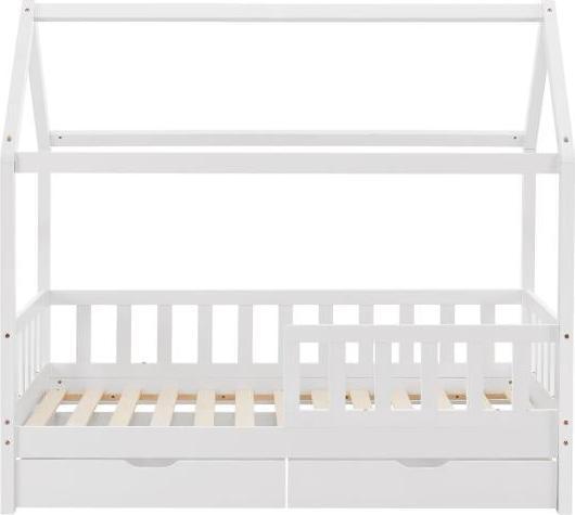 Immagine prodotto Juskys Lettino Marli con rete e rete a doghe (80 x 160 cm)