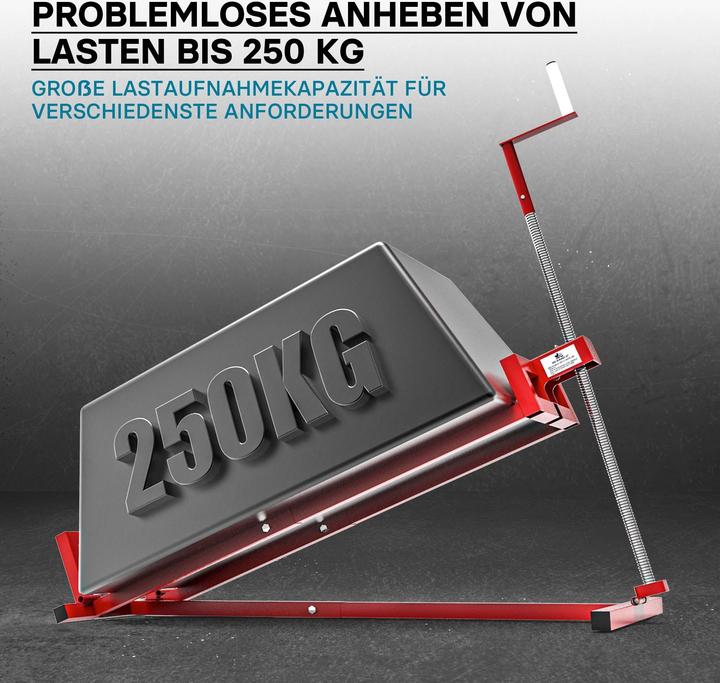 Produktbild Wiltec Hebevorrichtung Aufsitzmäher-, Rasentraktor-Heber 115x50x20cm 250kg verstellbar (Rasentraktor, Traktorzubehör)