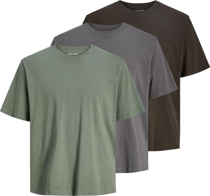 Jack & Jones 3er-pack Einfarbig Rundhalsausschnitt T-shirt T-shirt (XS)
