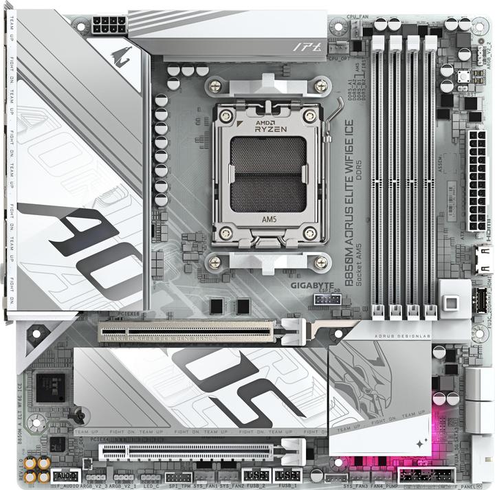 Gigabyte B850M AORUS Elite WIFI6E ICE (AM5, AMD B850, mATX)