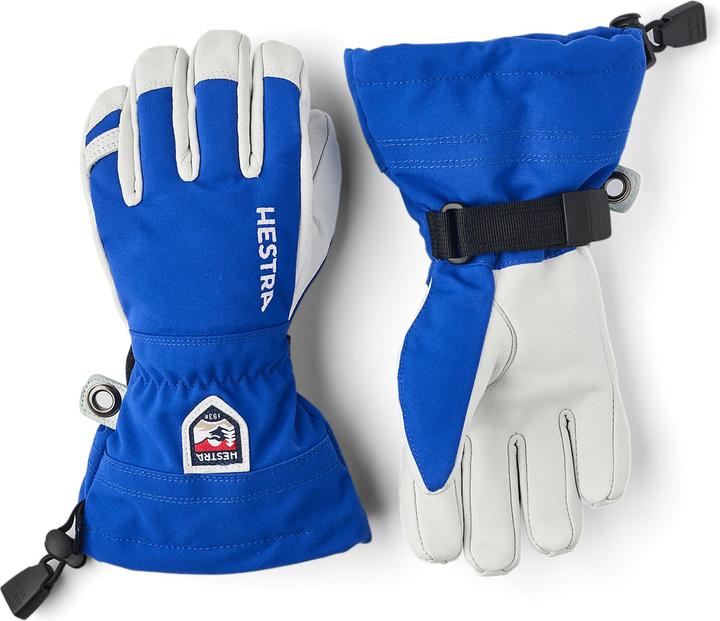 Hestra Kid's Army Leather Heli Ski 5 Finger