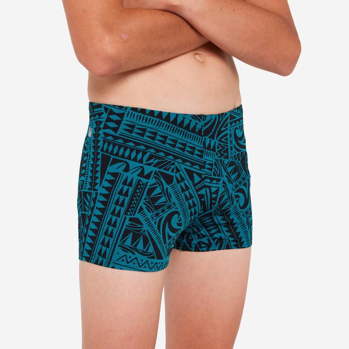 Produktbild Nabaiji Badehose Boxer Jungen - 500 Fitib Fatu grün (10, 11, 12)