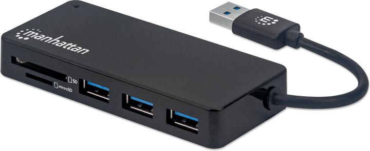 Immagine prodotto Manhattan USB 3.0 con lettore di schede (USB-C, 3 Porti)