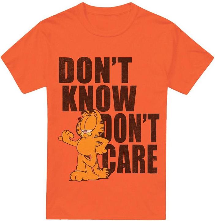 Actual product image Garfield Mens Don't Know Don't Care T-Shirt (4XL)