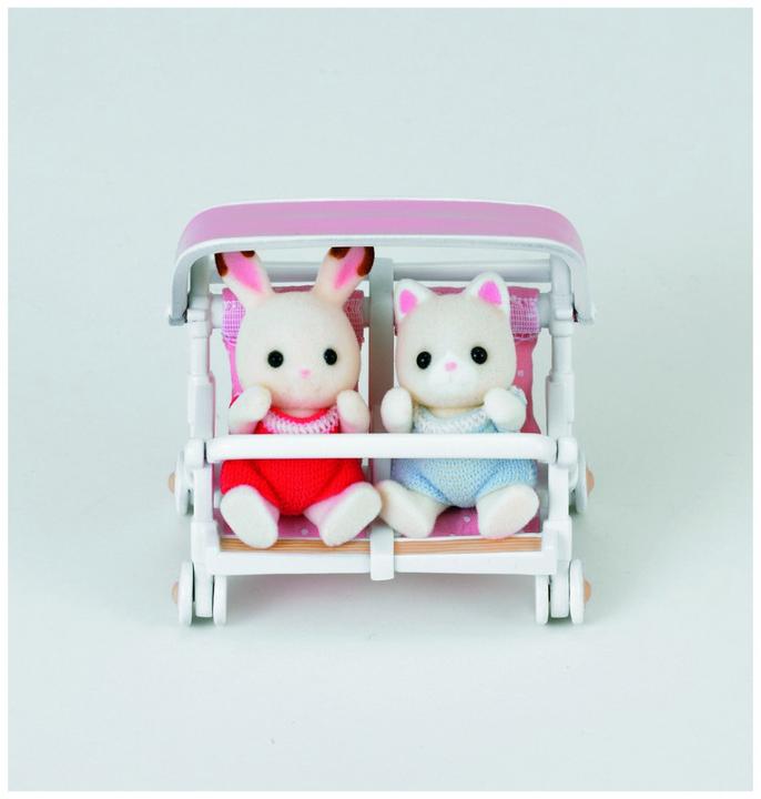 Actual product image Sylvanian Families Twin pushchairs