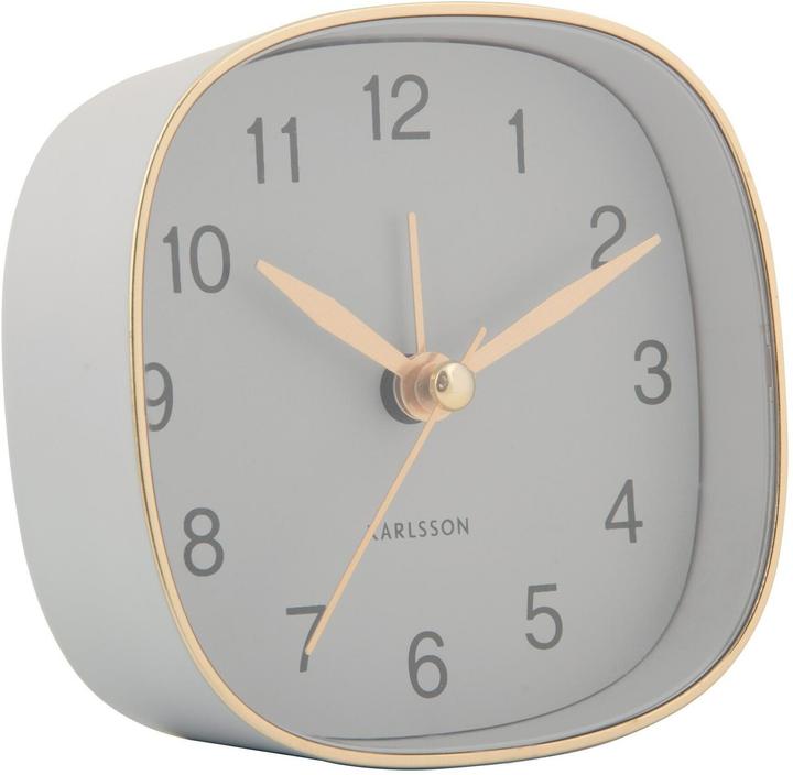 Karlsson Klassischer Wecker Travel Square Mouse grey