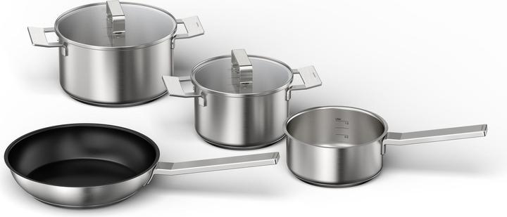 Actual product image Neff Z9404SE0 4-piece saucepan set (18 cm, Pan set + pot set, Stainless steel)