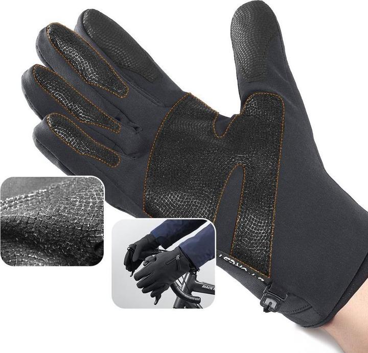 Actual product image Hurtel Anti-slip winter phone sports gloves (size S) - black (S)