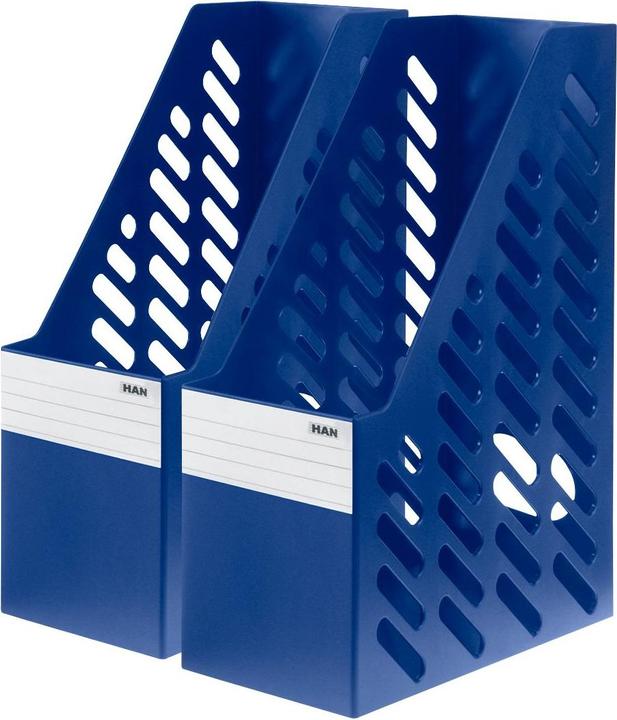 Han 2 Porte-revues Klassik XXL 1603-14 bleu plastique, DIN C4 (A4)