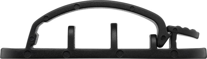 Actual product image Goobay Cable Management Clip 3-Slots, black (Plastic cable ties, 55 mm, 3 pcs.)