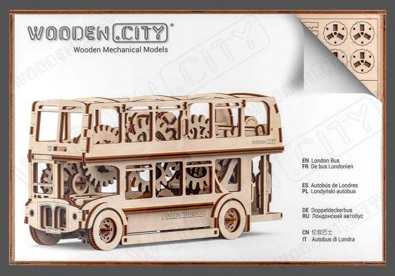 Actual product image WoodenCity London bus