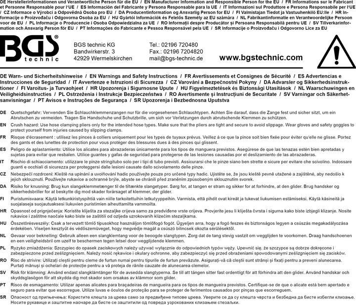 Immagine prodotto BGS Pinza per fascette stringitubo per fascette CLIC-R