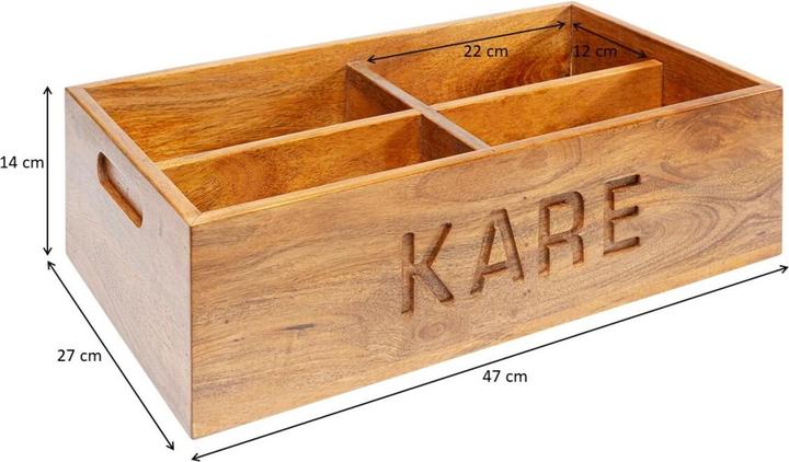 Actual product image Kare Design Box für Teppichmuster 47x27x14cm (47 x 27 x 14 cm)