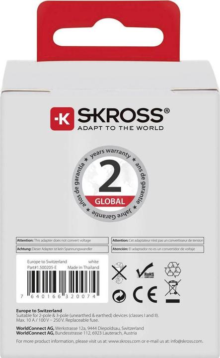 Produktbild Skross Europe to Switzerland