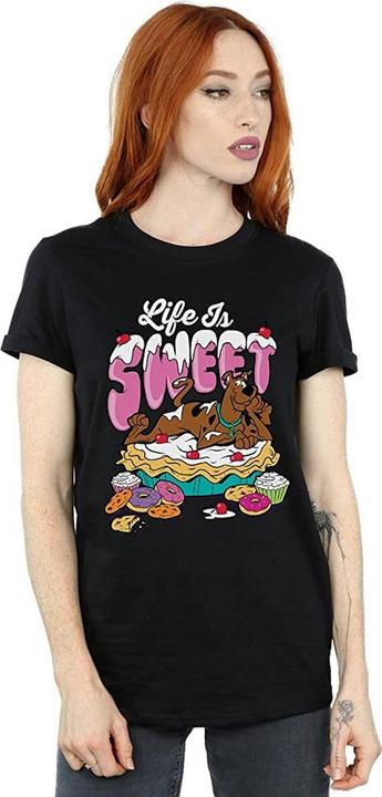 Scooby Doo Leben ist süss Baumwolle Boyfriend TShirt (M)