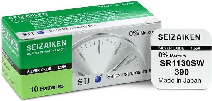 Immagine prodotto Seiko 390 / SR1130SW - 10 pile a bottone (10 pz., 80 mAh)