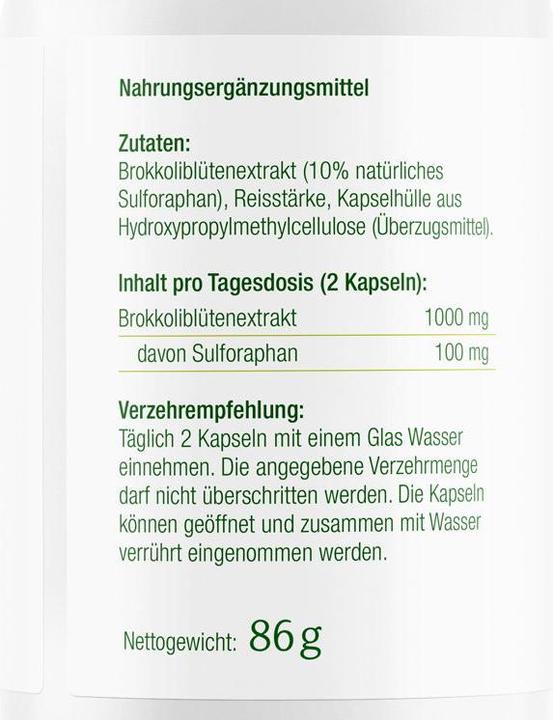Produktbild Effective Nature Sulforaphan Brokkoliextrakt (120 Stück, Kapseln, 120 g)