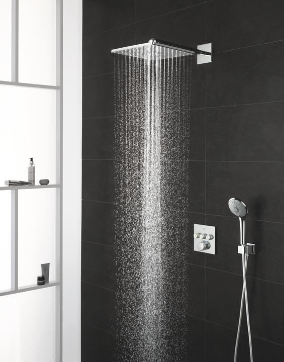 Actual product image Grohe Rainshower SmartActive 310 Cube overhead shower set (2 Beam types, 25 l/min)