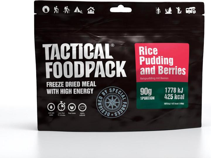 Actual product image Tactical Foodpack Rice Pudding and Berries (90 g)