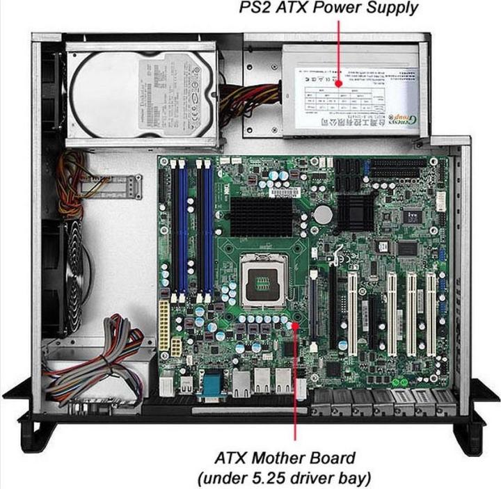 Productafbeelding Techly I-CASE MP-P4HX-BLK6 computerkast Rack (ATX)