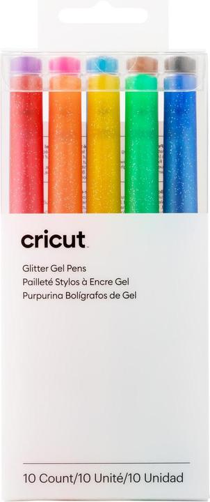 Actual product image Cricut Glitter Gel pens 10-pack Rainbow + Pink Brown Black (P)