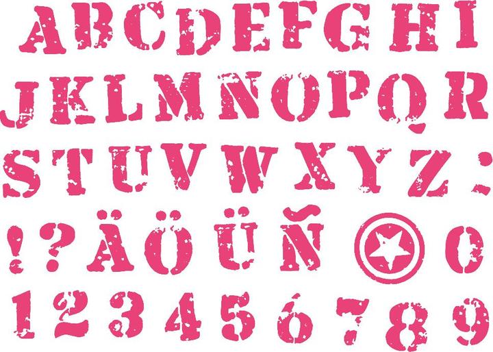 Actual product image Aladine Stamp Set "Letters & Numbers