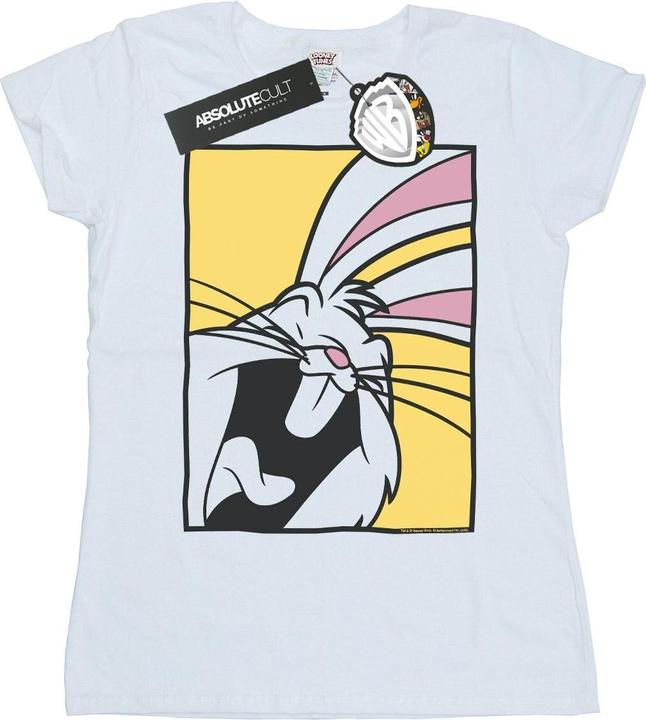 Actual product image Looney Tunes Womens/Ladies Bugs Bunny Laughing Cotton T-Shirt (S)