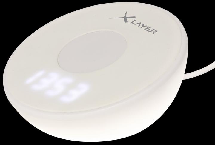Produktbild Xlayer Wireless Charging Alarm Clock Light 10W White