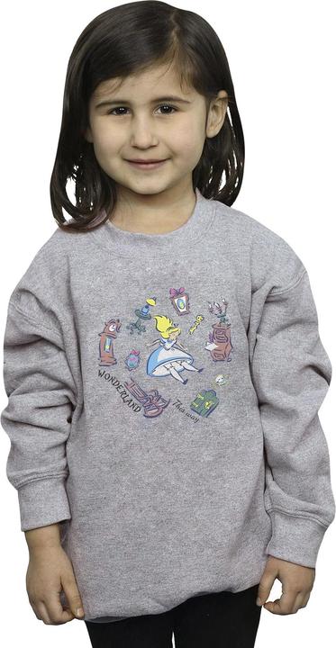 Actual product image Disney Girls Alice In Wonderland Falling Sweatshirt (152, 158)