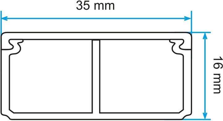 Actual product image Inofix Plasfix 35x16mm with lid (Duct, 200 cm)