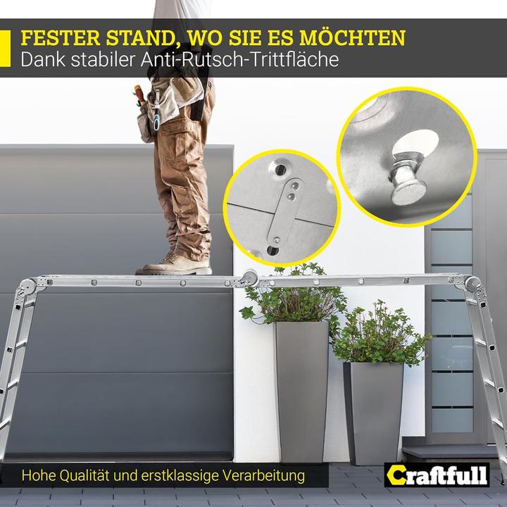 Immagine prodotto Craftfull Arbeitsplattform für Mehrzweckleiter CF-104A (Piattaforma di lavoro)