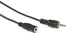 Image du produit 3 mètres de câble de connexion audio 1x 3,5 mm jack mâle - 1x 3.5mm stéréo jack femelle (3 m, Jack 3,5 mm (AUX))