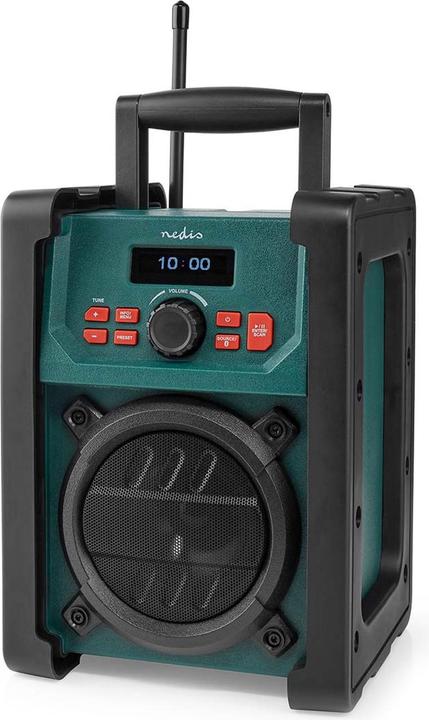 Produktbild Nedis DAB + Radio Tisch Ausführumg DAB+ / FM 2.2" Scharz-weiss Monitor Batteriebetrieben/Netzstromver (DAB+, FM, Bluetooth, WLAN)