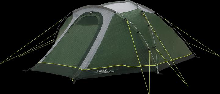 Actual product image Outwell - Cloud 4 - Green - 4-person (Dome tent, 6.30 kg, 4 persons)