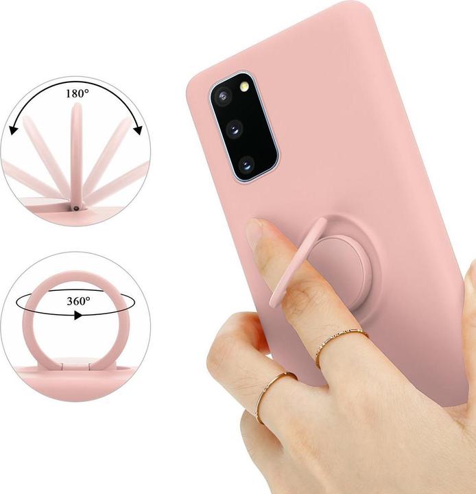 Actual product image Cadorabo TPU Liquid Ring Silicone Case Cover (Samsung Galaxy S20 FE)