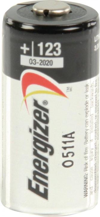 Actual product image Energizer 123 (1 pcs., CR123A, 1500 mAh)