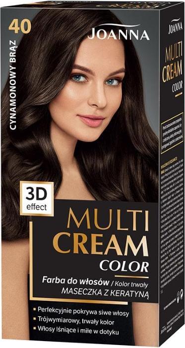 Joanna Multi Cream Color Hair Dye 40 Cinnamon Bronze (40 Cynamonowy Brąz)
