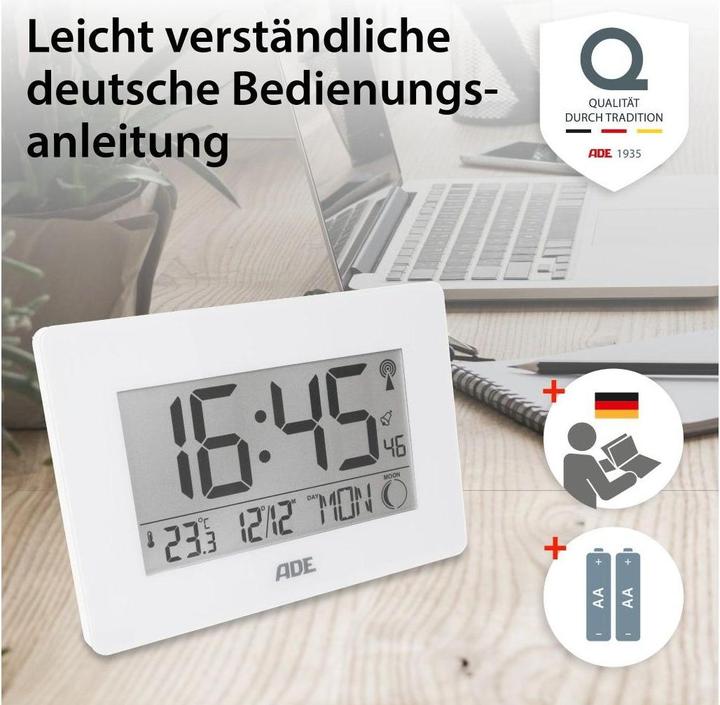 Actual product image ADE Radio controlled clock XXL digits
