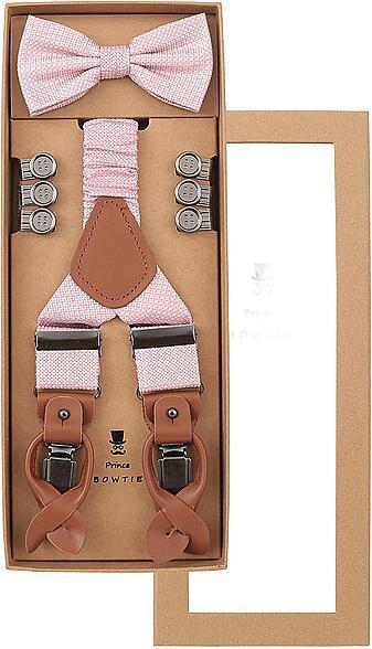 Seidenfalter Hosenträger Set Knopf-Clips
