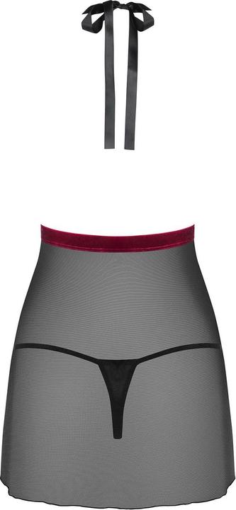Produktbild Obsessive Rossita Babydoll mit sexy Tanga Schwarz (L, XL)