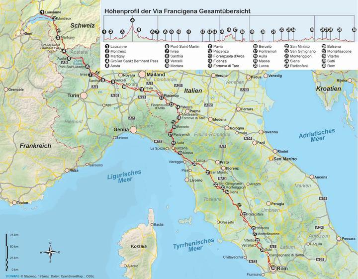 Produktbild Via Francigena (Deutsch, Ingrid Retterath, 2025)