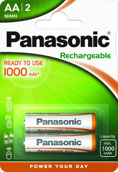 Produktbild Panasonic Rechargeable DECT (2 Stk., AA, 1000 mAh)