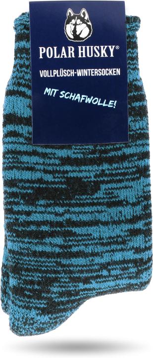Actual product image Polar Husky Farbige Vollplüsch-Socken mit Wolle (Single pack, 47 - 50)
